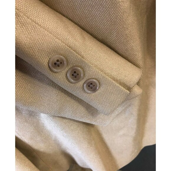 SFI Femme Pour Nordstrom Cream/Ivory Silk Blazer Two-Button Front sz S/M - Picture 5 of 12